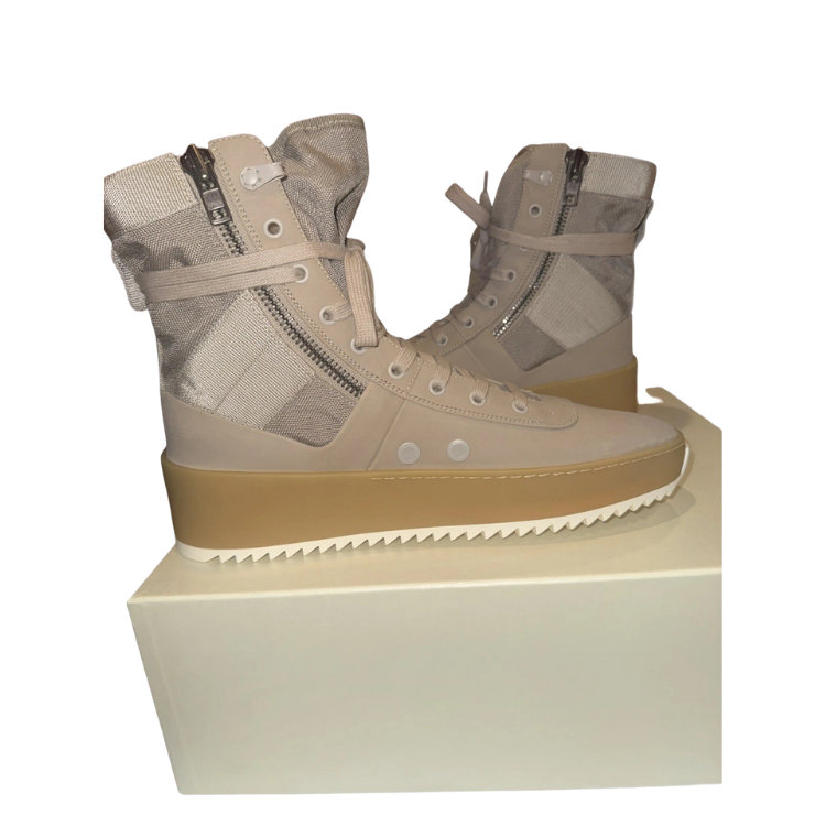 Fear of God Grey Jungle High Top Sneakers Size 42