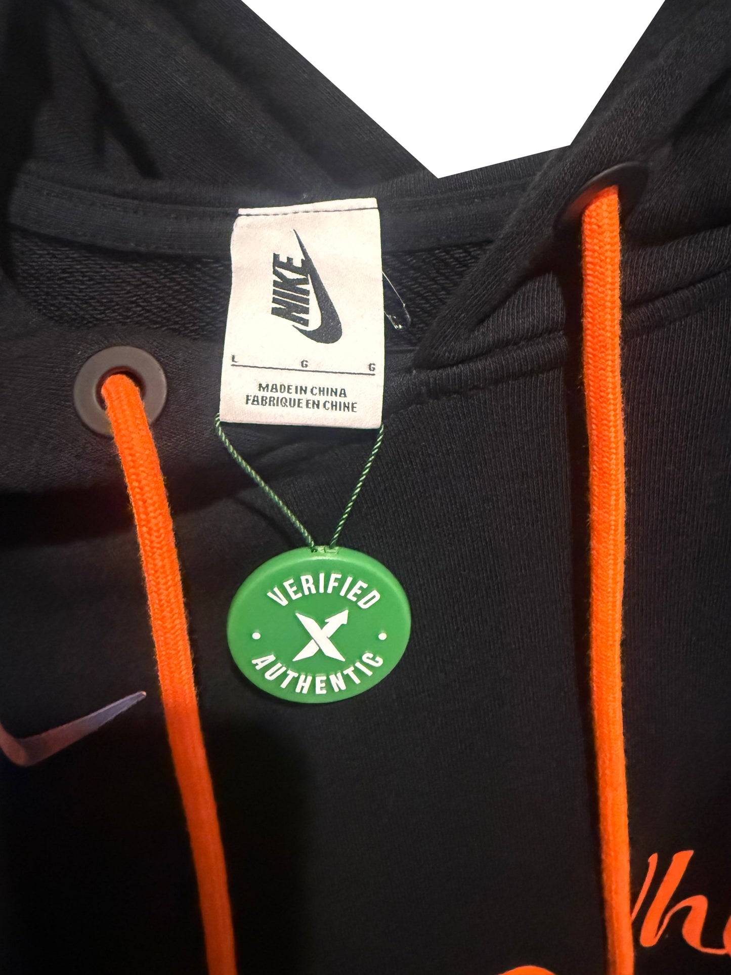 Off-White x Nike NRG Hooded Sweatshirt Black Size Large