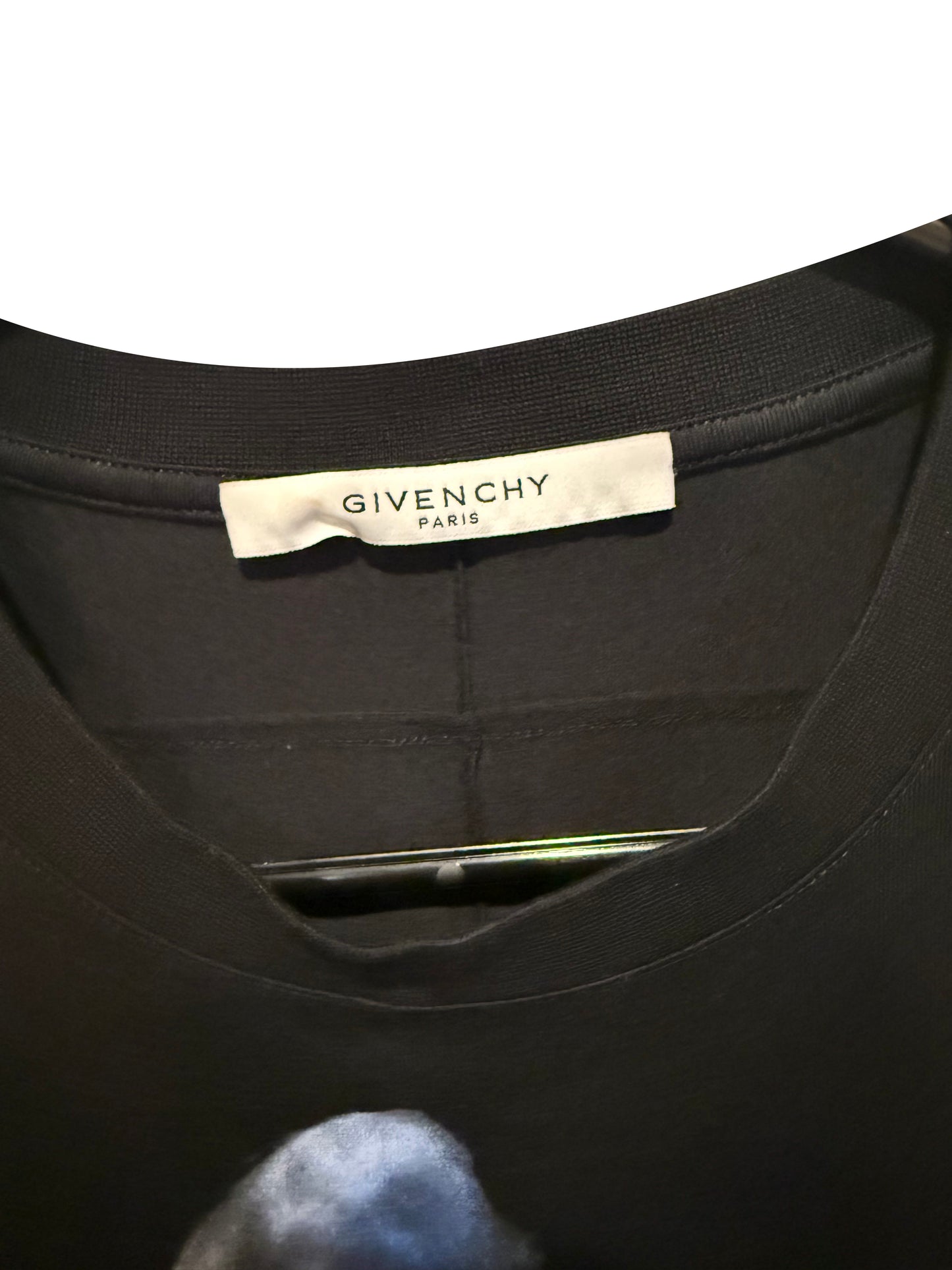 Givenchy Shark Graphic Black T-Shirt Size Medium