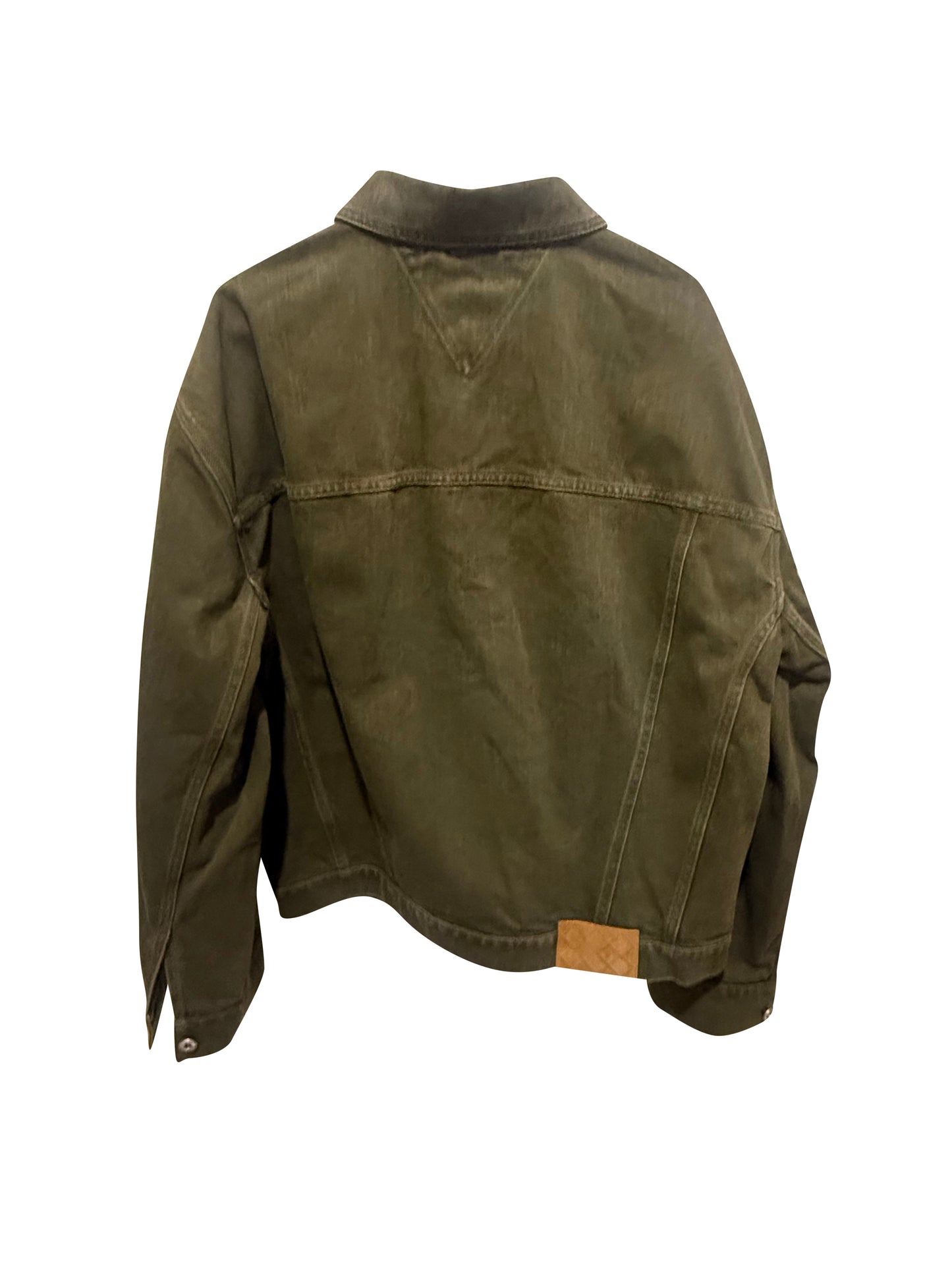 Bottega Veneta Olive Workwear Utility Jacket Size 50