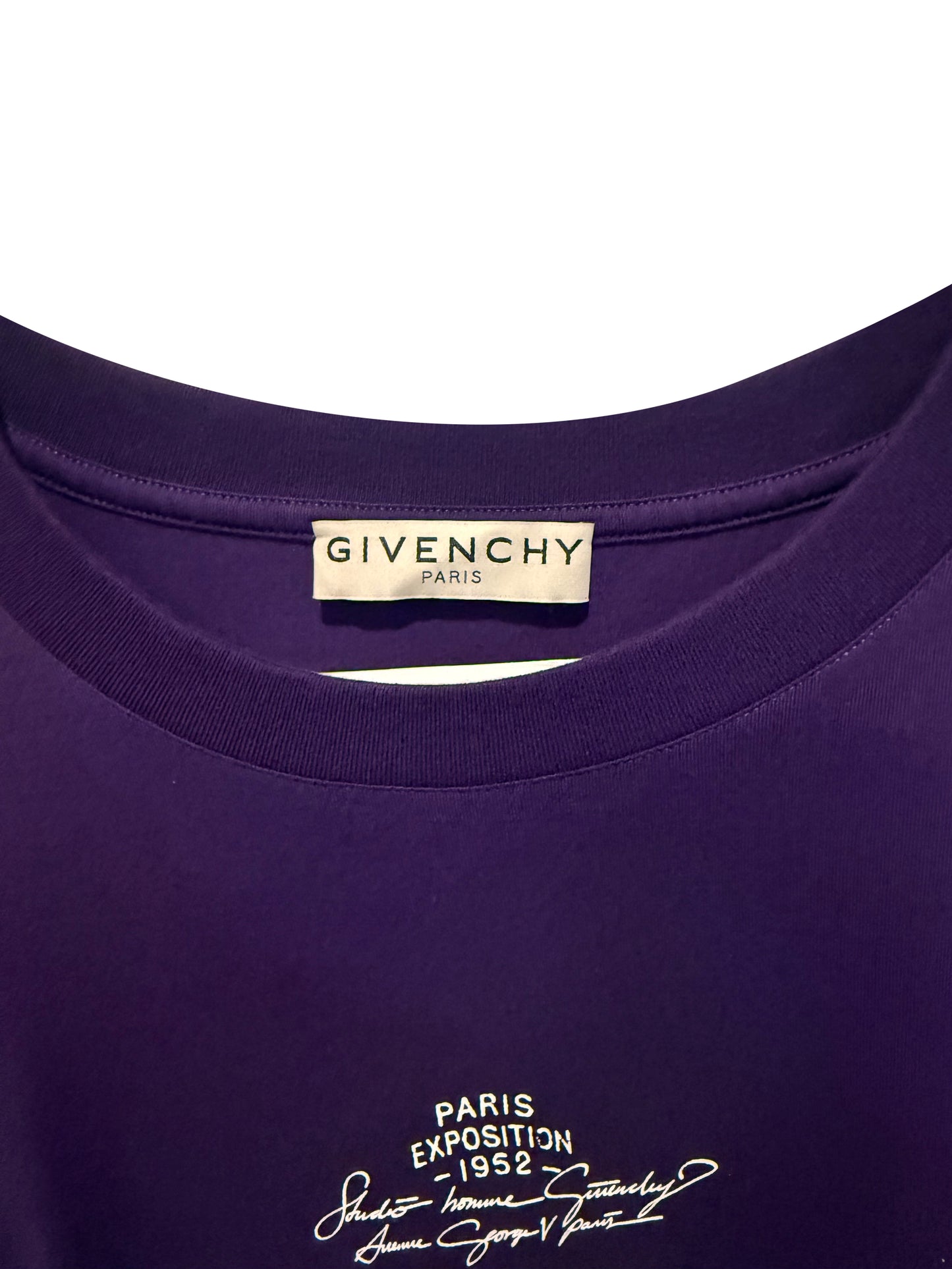 Givenchy Paris “RARE” Patch Oversized T-Shirt Purple Size Medium