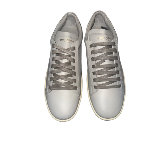 Saint Laurent SL/01 leather low-top sneakers in a dark gray color Size 43 NEW!