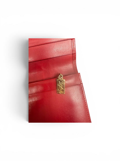 Yves Saint Laurent Vintage Patchwork Leather Continental Wallet Multicolor