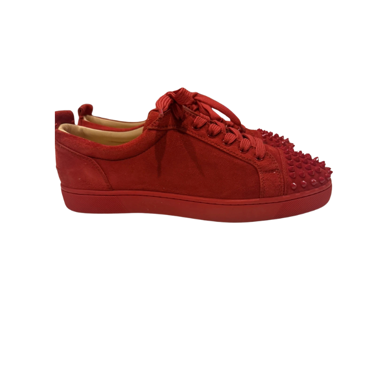 Christian Louboutin Louis Junior Spikes sneakers in Loubi red Sz 43.5 authentic