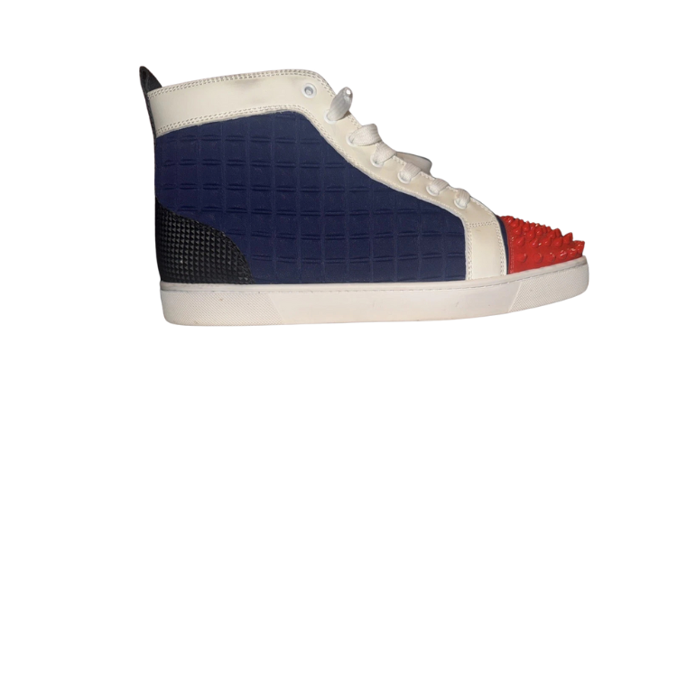 Christian Louboutin Lou Spikes Multicolor High-Top Sneakers Size 43.5