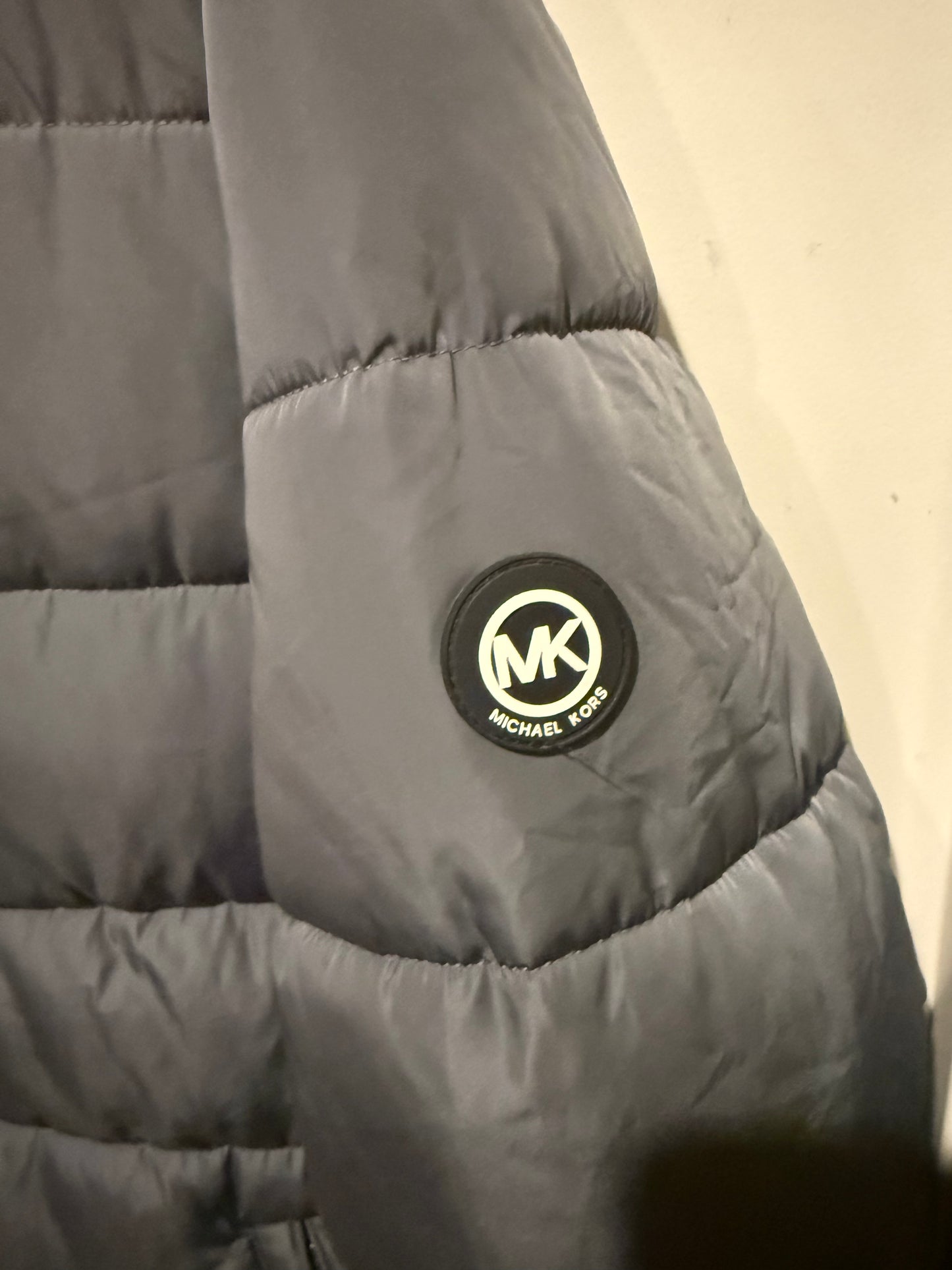 Michael Kors Puffer Jacket Sleek Quilted Winter Coat Brand New Size Large