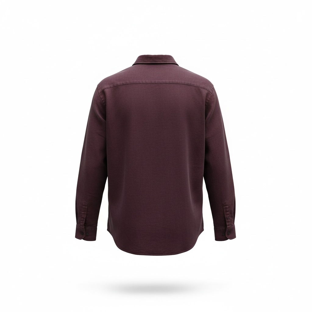 Scotch & Soda Burgundy Button-Up Shirt Men’s Long Sleeve Designer Shirt NEW Size Medium