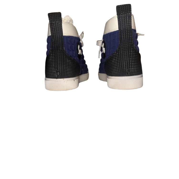 Christian Louboutin Lou Spikes Multicolor High-Top Sneakers Size 43.5