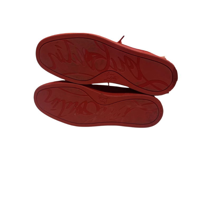 Christian Louboutin Louis Junior Spikes sneakers in Loubi red Sz 43.5 authentic