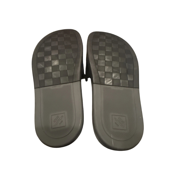 Louis Vuitton Damier Graphite Waterfront Slides Size 9 Men's