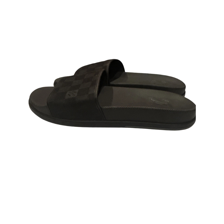 Louis Vuitton Damier Graphite Waterfront Slides Size 9 Men's