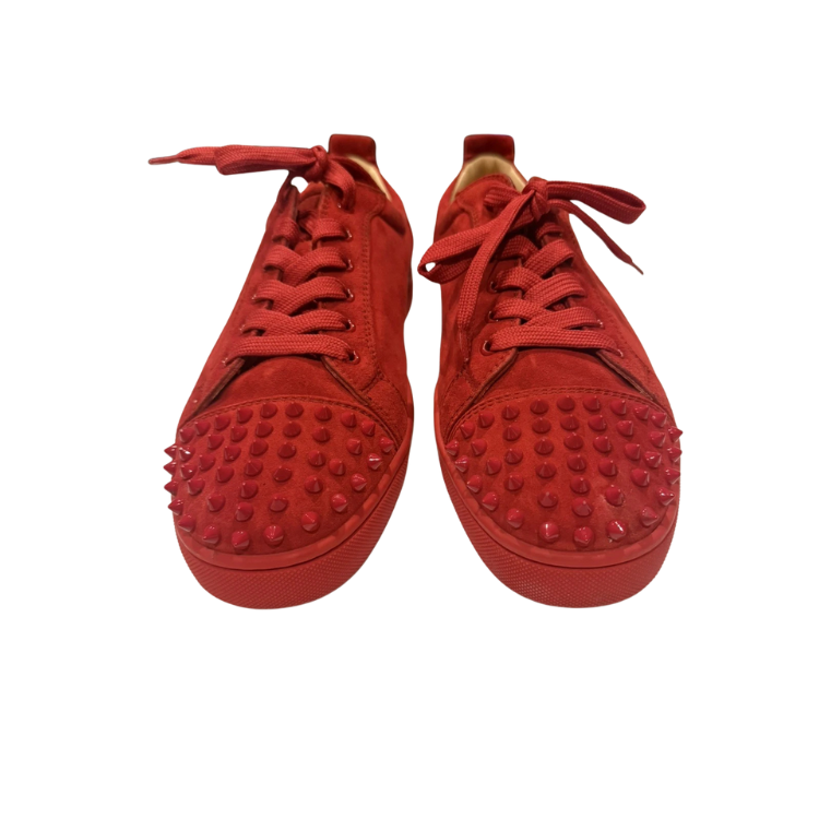 Christian Louboutin Louis Junior Spikes sneakers in Loubi red Sz 43.5 authentic