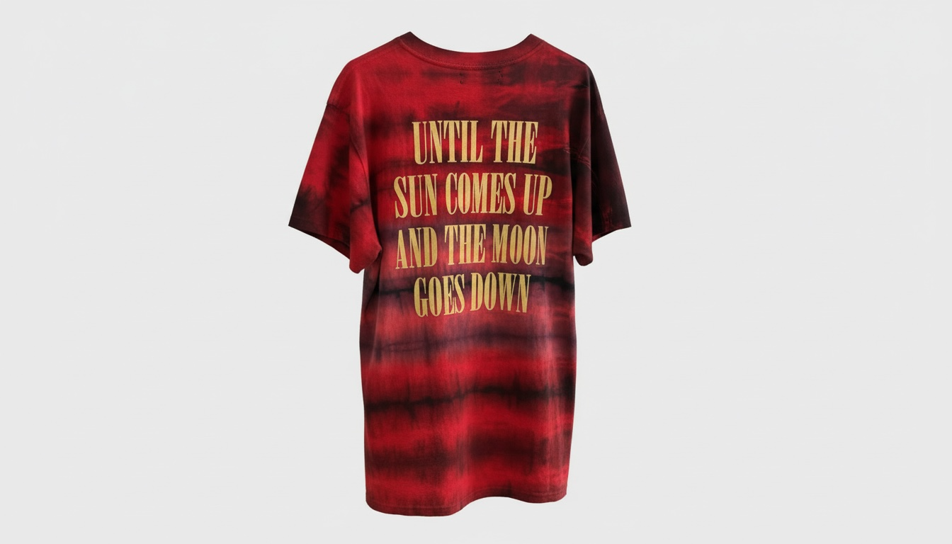 Amiri Wild Ones Red Tie Dye T-Shirt Menâ€™s Designer Graphic Tee Size Large