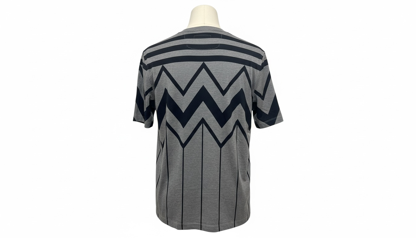 Louis Vuitton Grey Zigzag Graphic T-Shirt LV Pattern Tee Menâ€™s Size XL!
