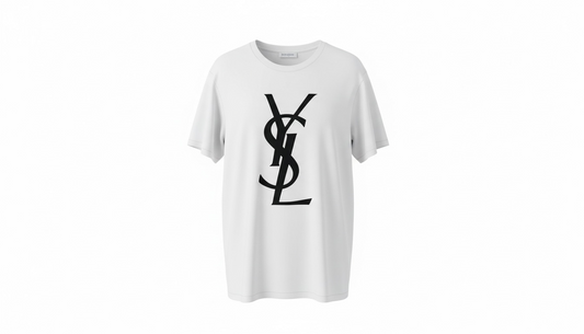 Saint Laurent YSL Logo T-Shirt White Black Monogram Tee Men’s