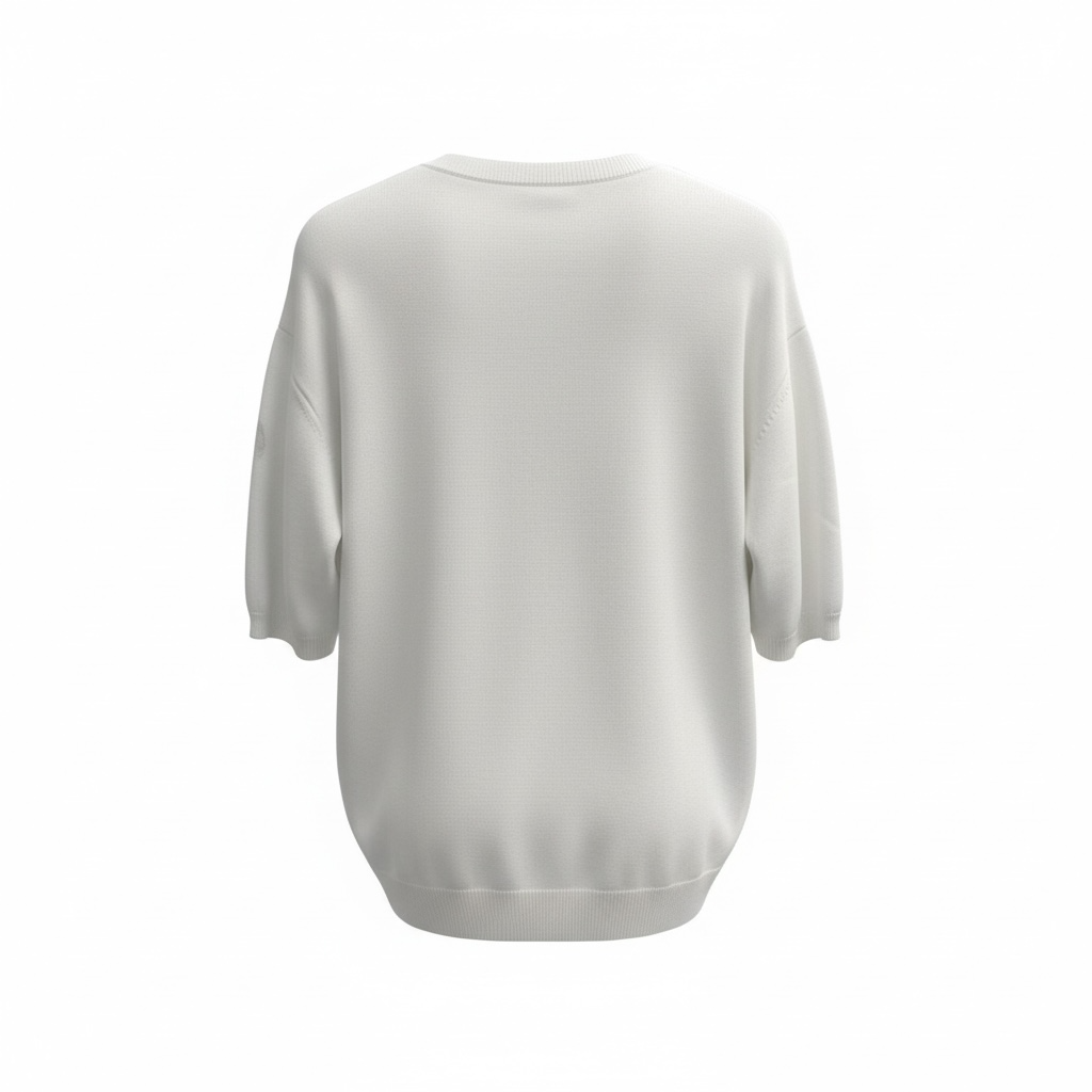 Amiri White Floral Logo Knit T-Shirt Menâ€™s Designer Short Sleeve Sweater Tee Size Medium