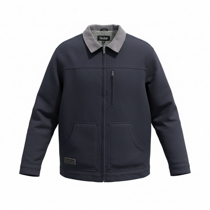 Sinclair Navy Work Jacket Men’s Full Zip Utility Fleece Lined Size Medium