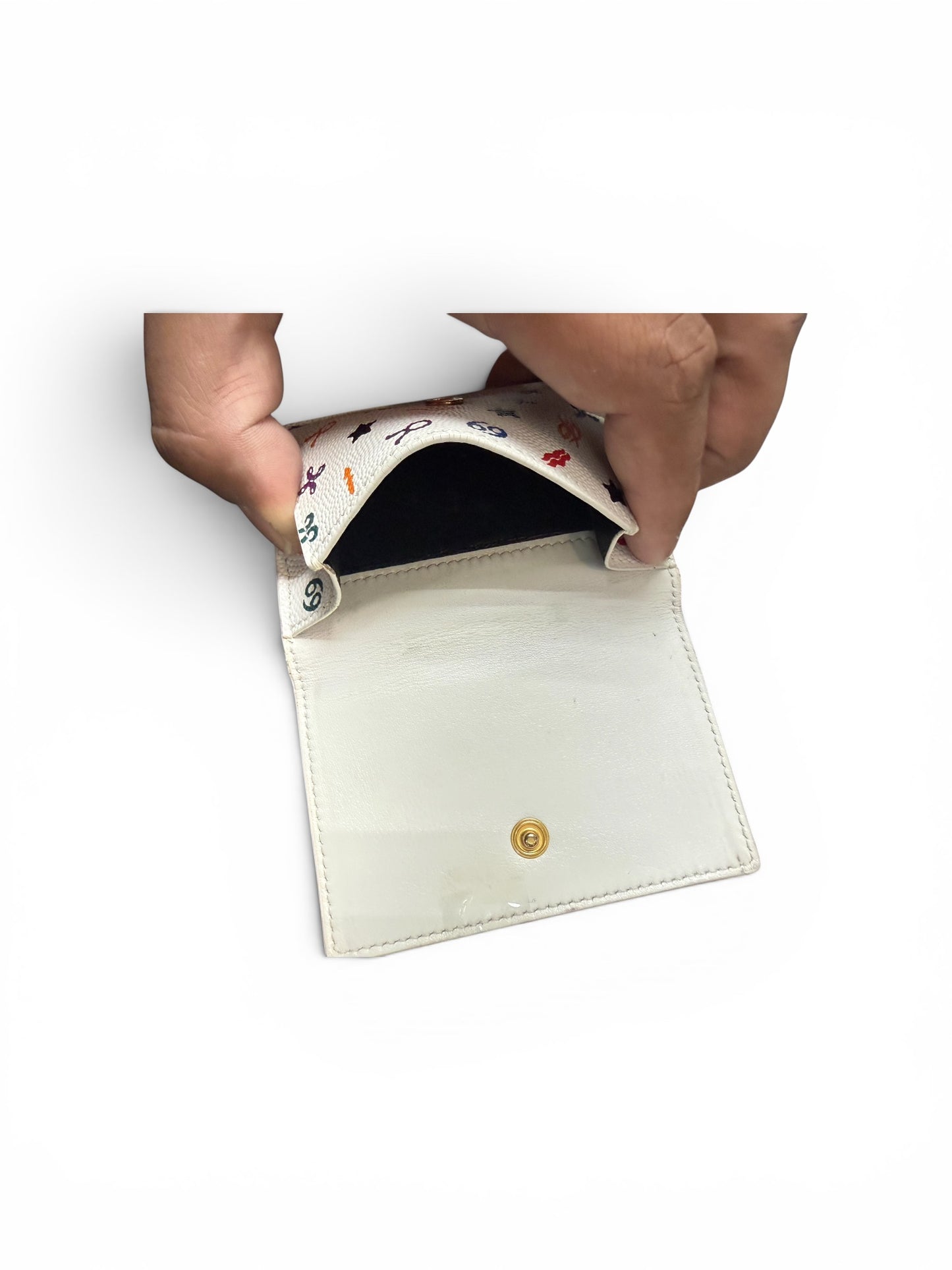 Louis Vuitton Multicolore Monogram Trifold Wallet White