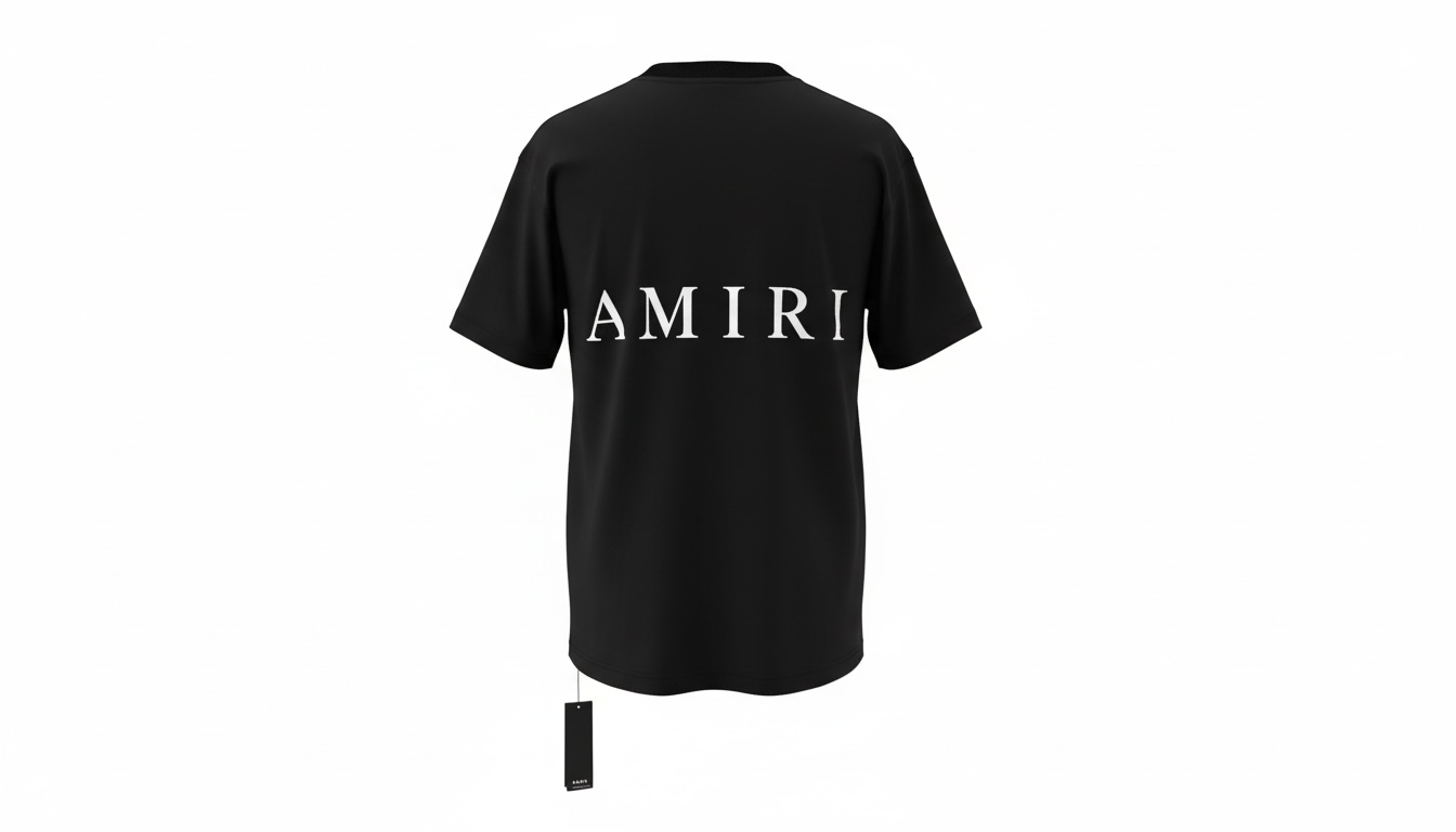 Amiri Black Logo T-Shirt Small Chest Logo Tee Men’s NEW