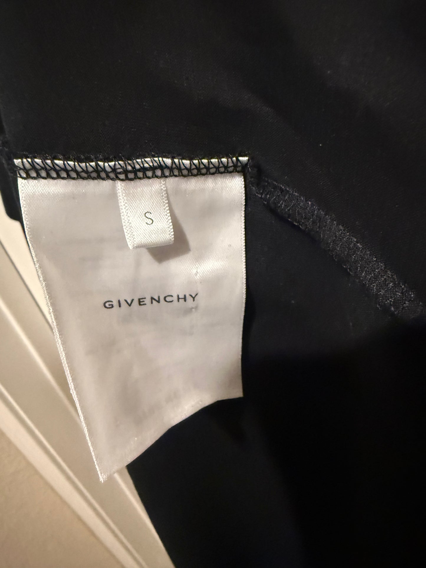 Givenchy Black Graphic Layered T-Shirt Menâ€™s Designer Long Sleeve Streetwear Tee Size Small