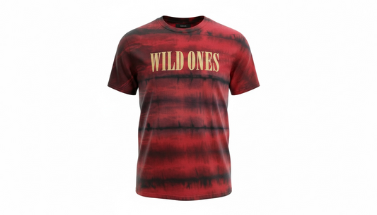 Amiri Wild Ones Red Tie Dye T-Shirt Men’s Designer Graphic Tee