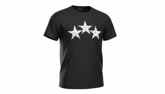 Amiri Black Bandana Stars T-Shirt Men’s Designer Graphic Tee