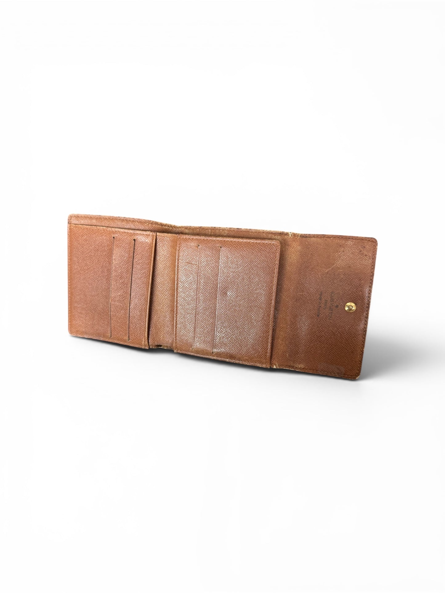 Louis Vuitton Monogram Canvas Elise Compact Wallet â€“ Brown