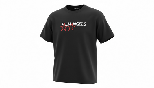 Palm Angels Black Star Logo T-Shirt Men’s Designer Graphic Tee Short Sleeve