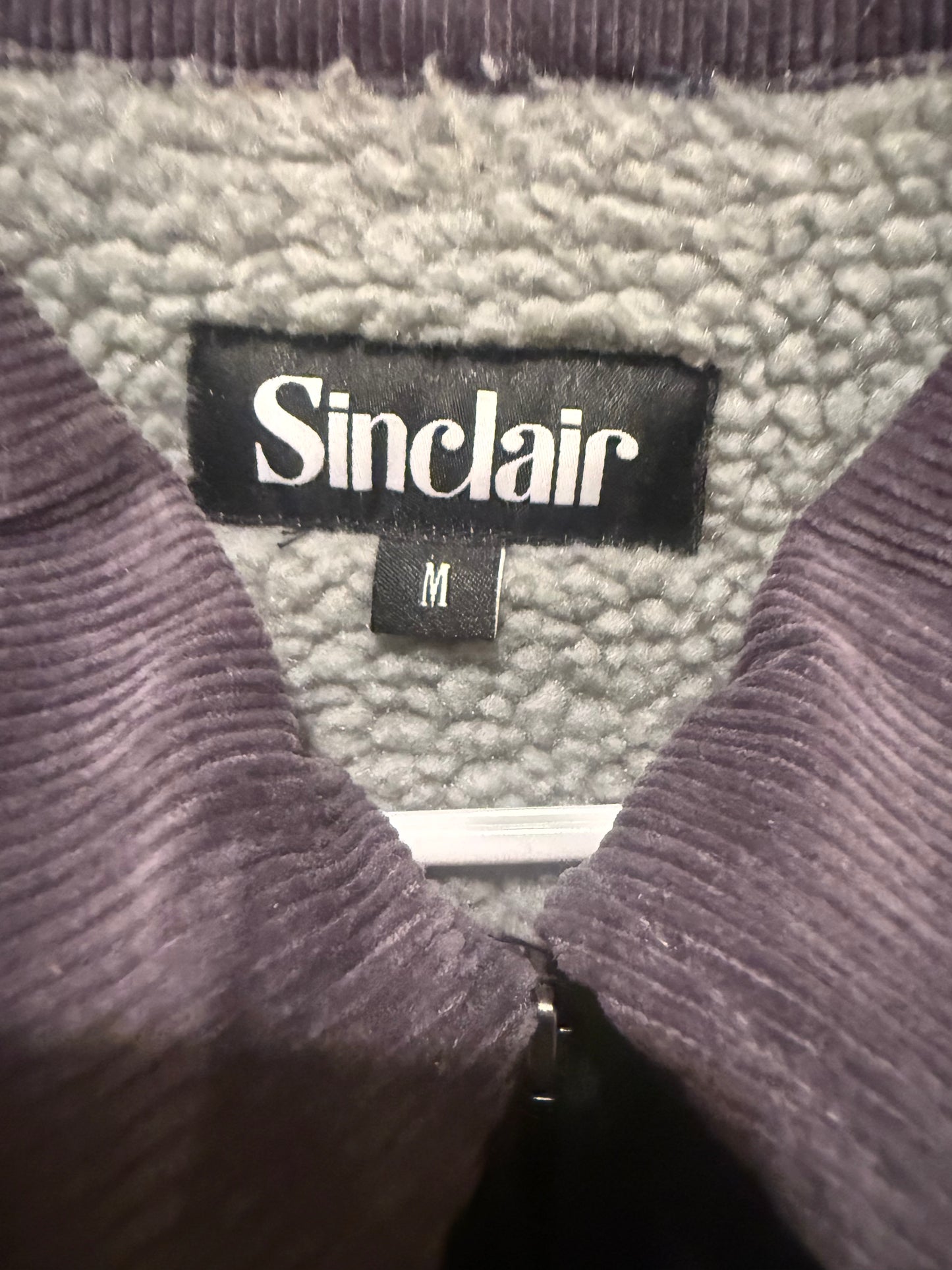 Sinclair Navy Work Jacket Men’s Full Zip Utility Fleece Lined Size Medium
