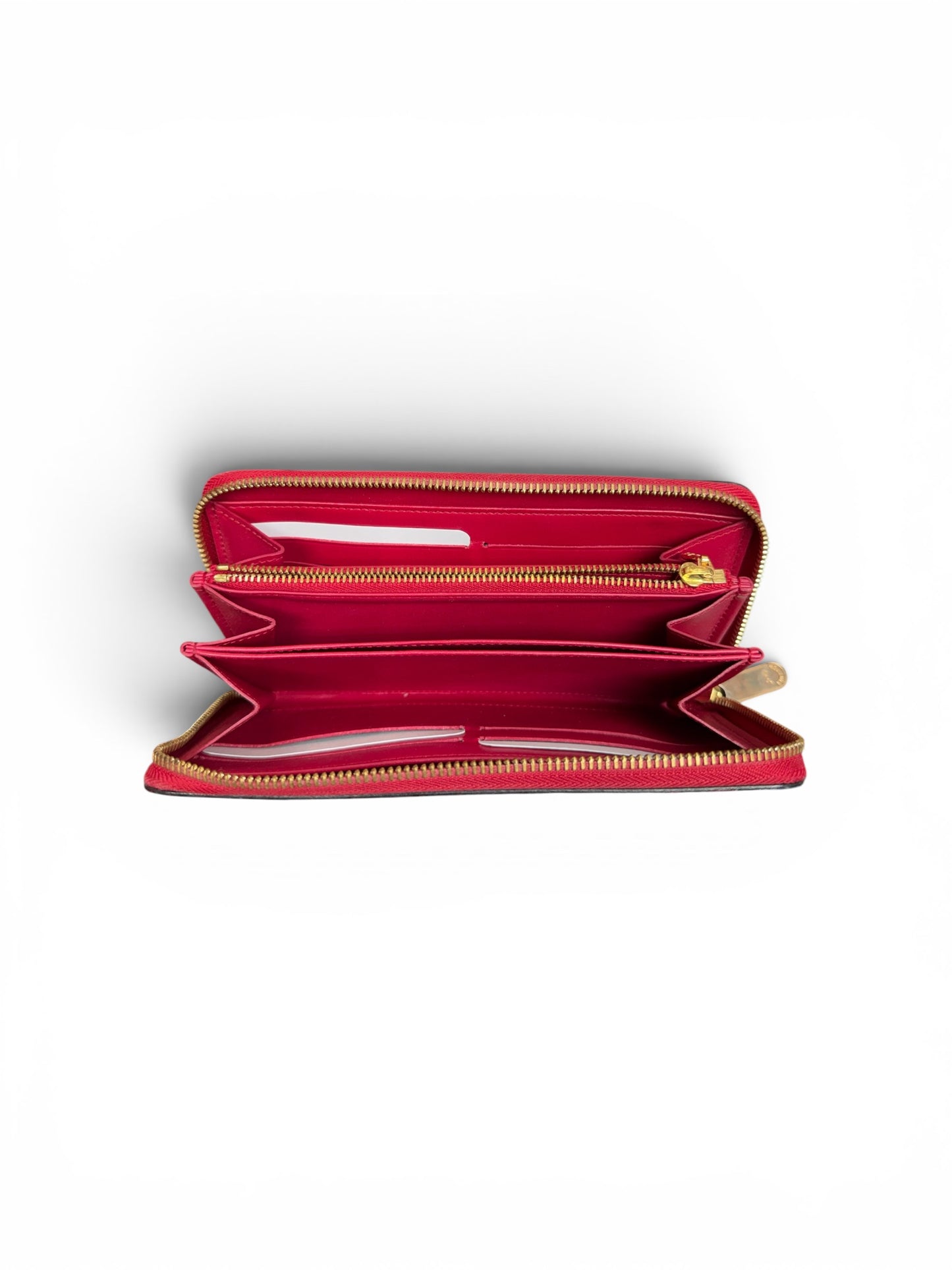 Louis Vuitton Limited Edition Monogram Ikat Vernis Zippy Wallet Fuchsia Pink