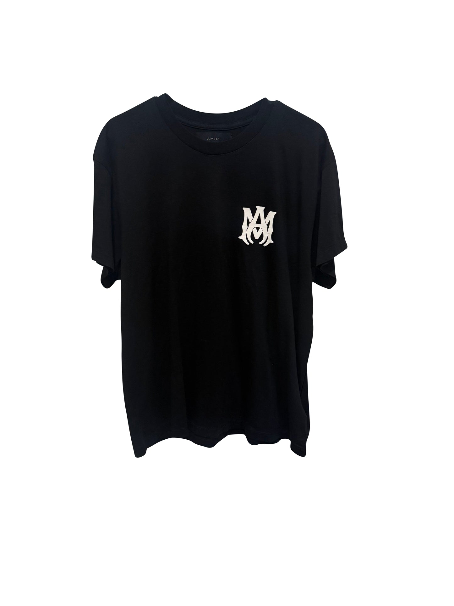 AMIRI Front Monogram Back Logo T-Shirt Black Size Medium