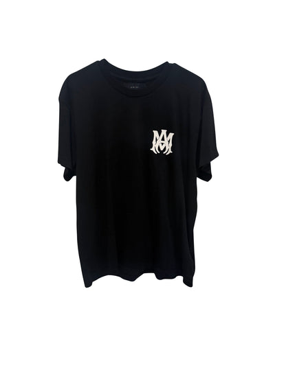 AMIRI Front Monogram Back Logo T-Shirt Black Size Medium