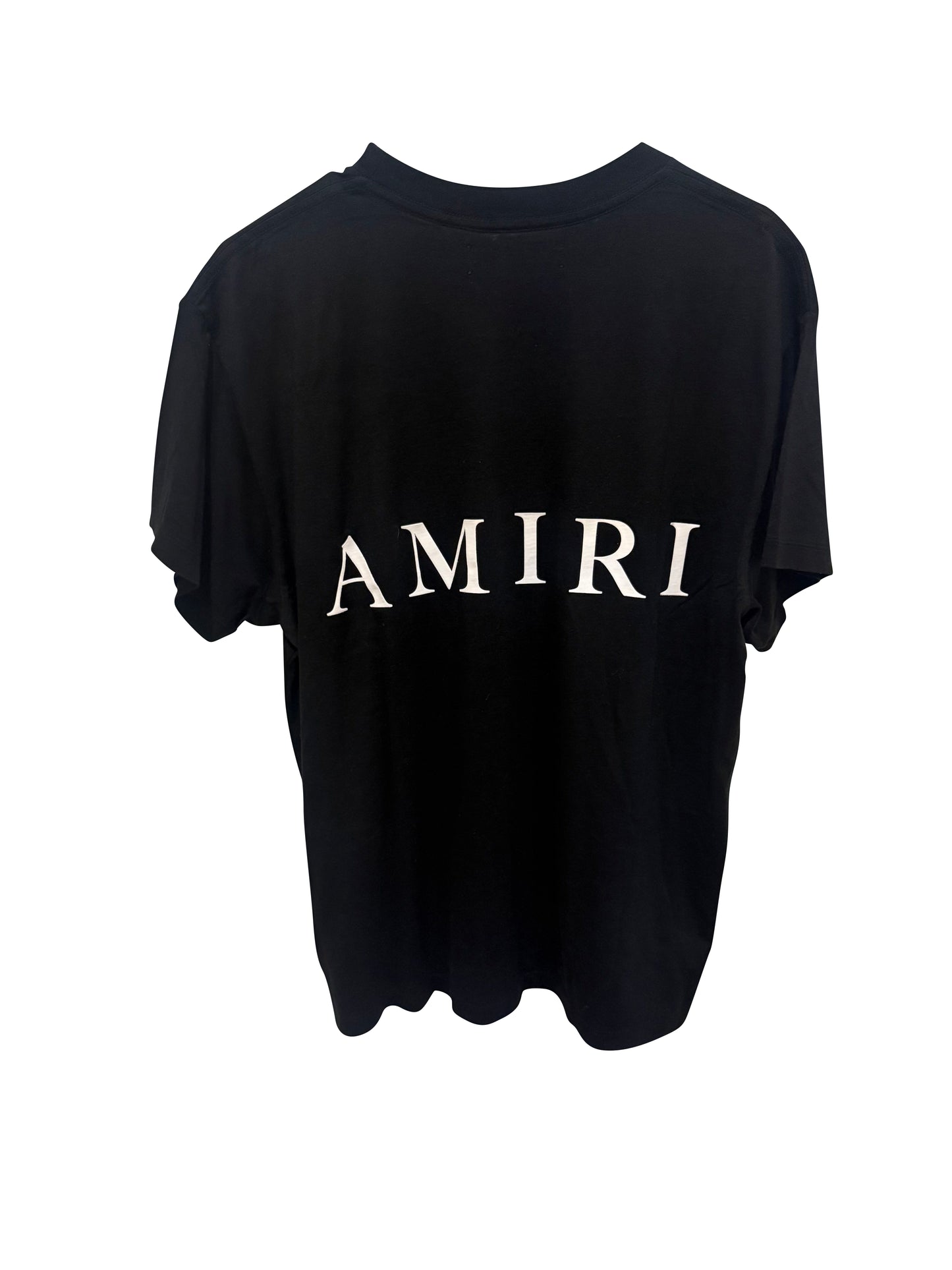 AMIRI Front Monogram Back Logo T-Shirt Black Size Medium