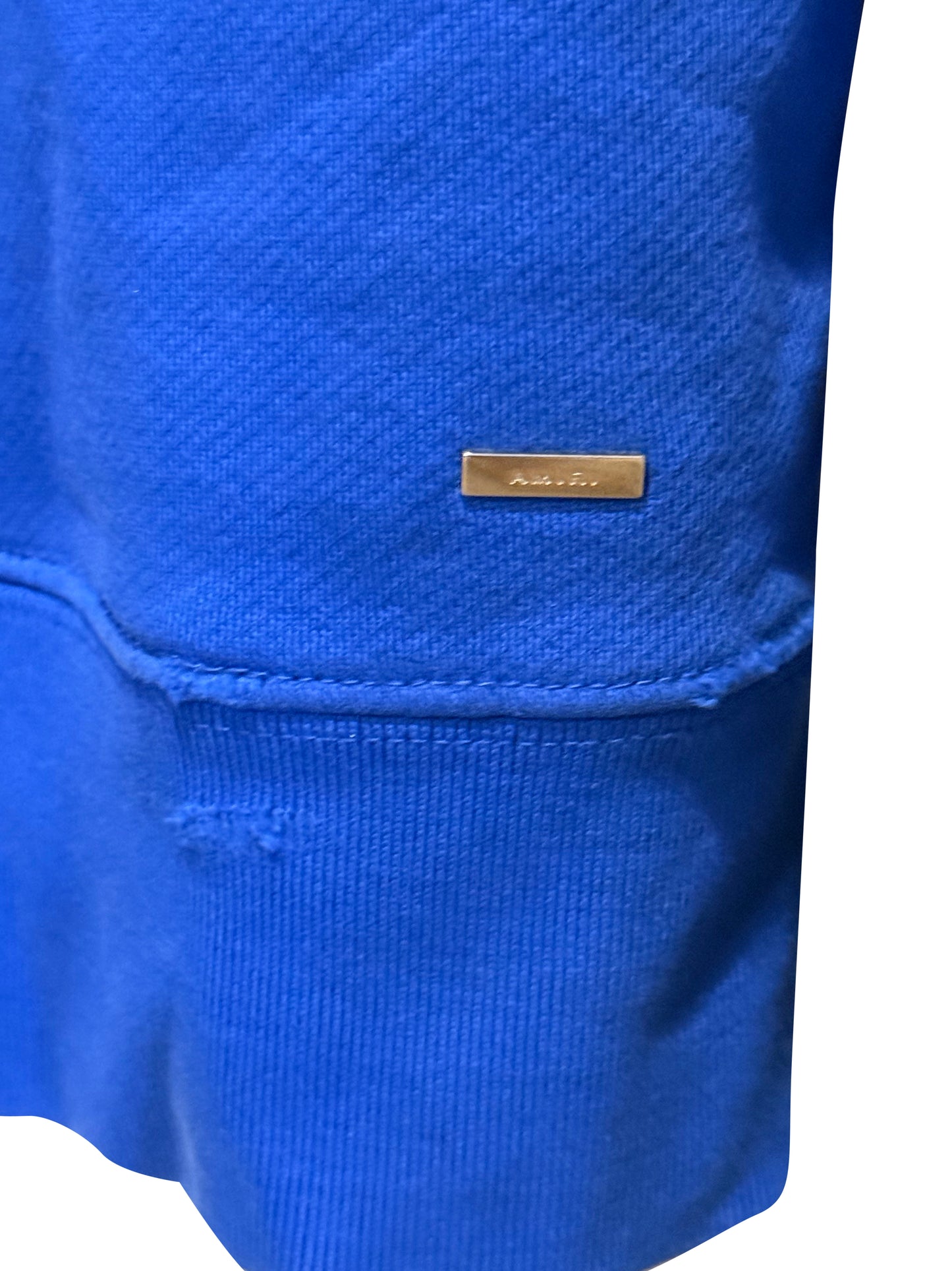 AMIRI Blue Logo Pullover Hoodie Core Branding Cotton Sweatshirt Size L