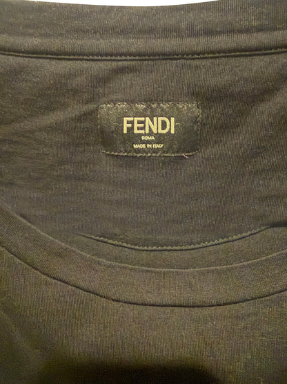 Fendi Black “Monster Eyes” Graphic T-Shirt