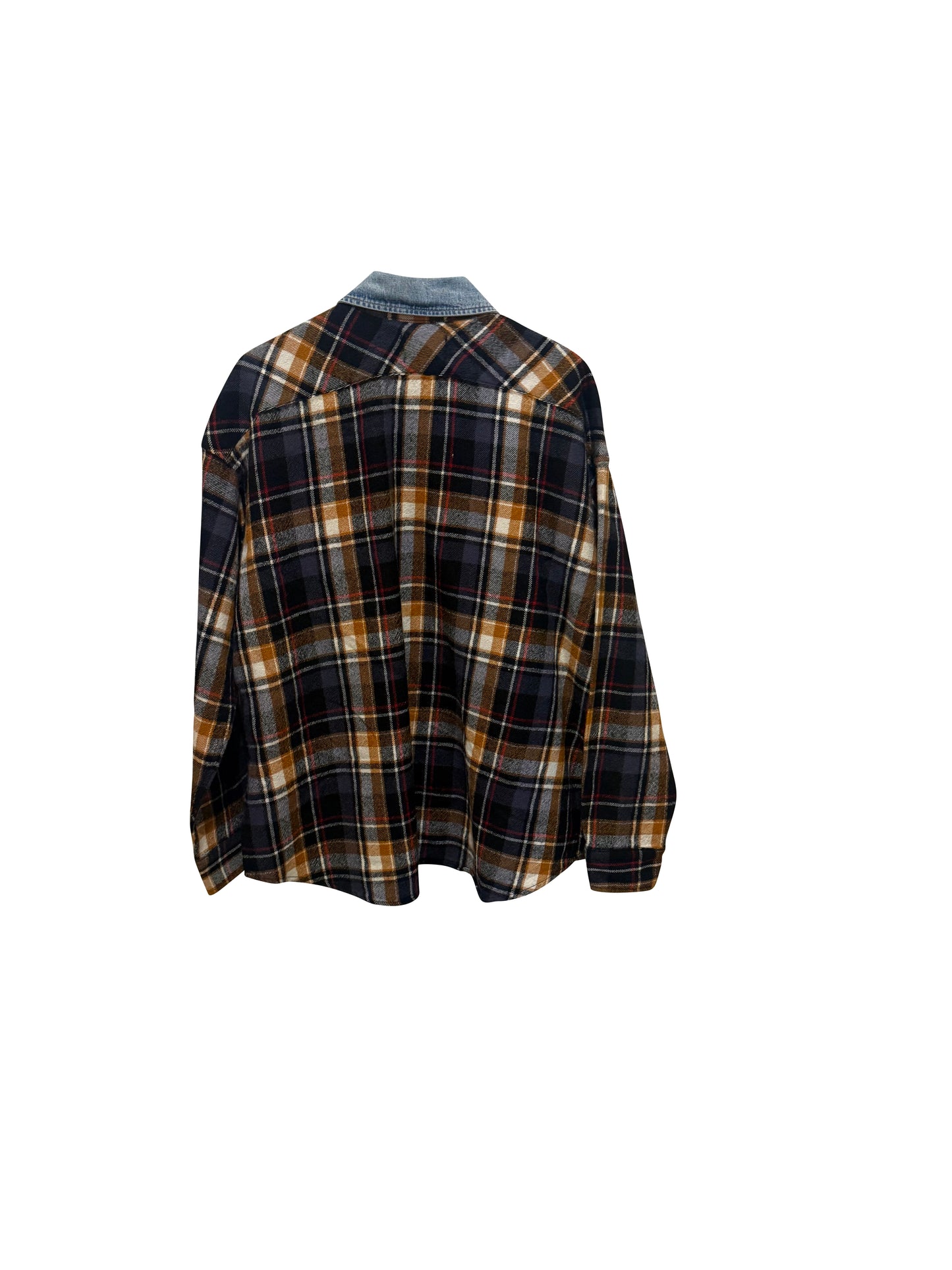 Fear of God Plaid Flannel Jacket / Overshirt – Denim Collar size medium