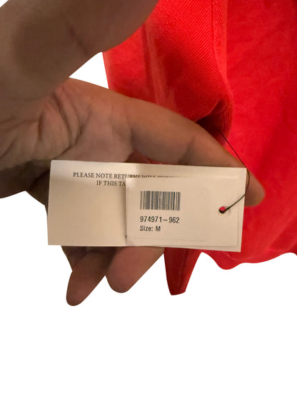 Givenchy Paris Signature Hoodie Red Embroidered Pullover Sweatshirt Size Medium
