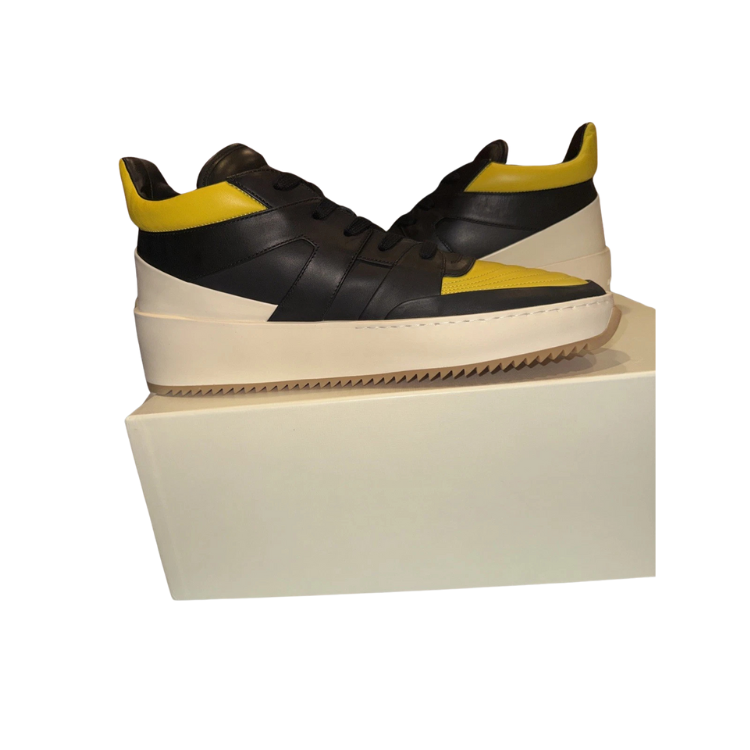 Fear of God Basketball Mid 'Yellow Black' Sneakers Size 43 (Men's 10)