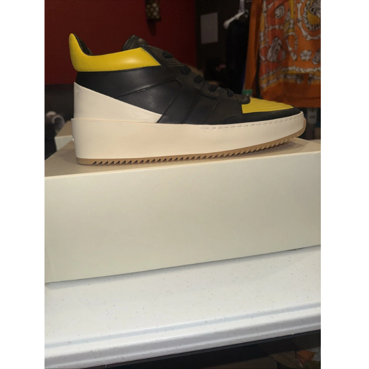 Fear of God Basketball Mid 'Yellow Black' Sneakers Size 43 (Men's 10)