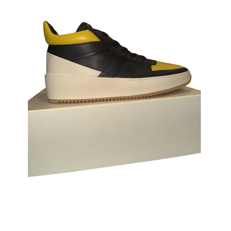 Fear of God Basketball Mid 'Yellow Black' Sneakers Size 43 (Men's 10)