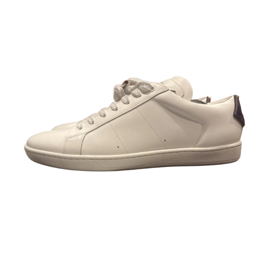 Saint Laurent Metallic Lips Patch Court Classic Sneakers Size 43 Men’s