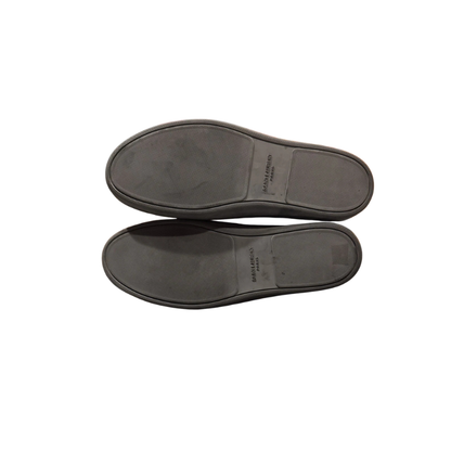 Saint Laurent Black Leather Classic Court High-top Fringe Sneaker Men's Size 43!