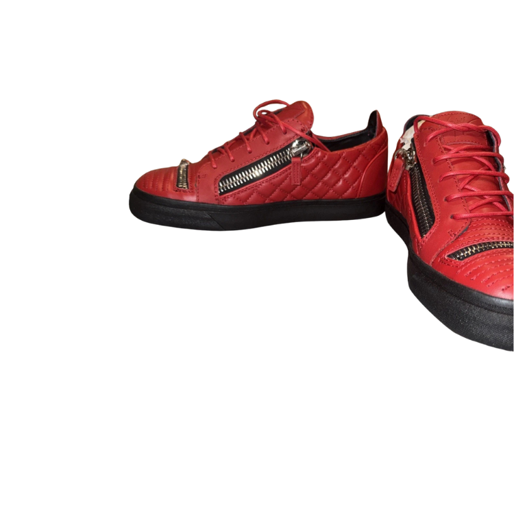 Giuseppe Zanotti Dylan Quilted Zip Leather Sneakers Size 43.5 (10.5 Men's)