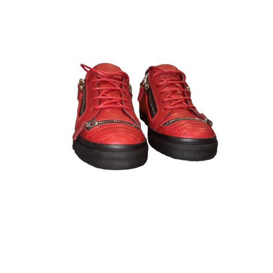 Giuseppe Zanotti Dylan quilted zip leather sneakers 43.5 (10.5)