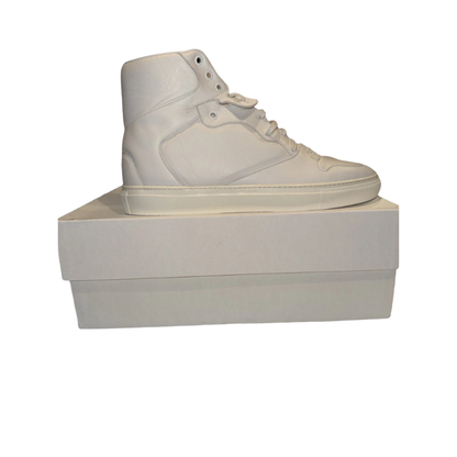 Balenciaga Monochrome Pleated High Top Sneakers Size 43