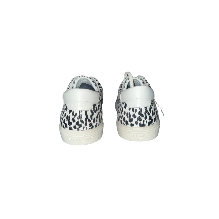 Saint Laurent Andy 'Perforated - Animalier' Low-Top Leather Sneakers Size 43