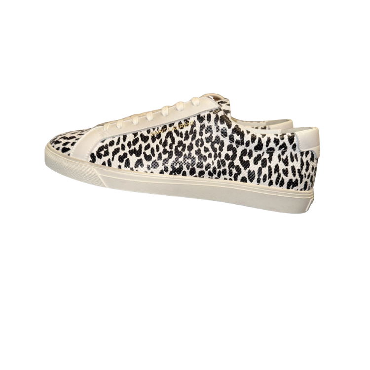 Saint Laurent Andy 'Perforated - Animalier' Low-Top Leather Sneakers Size 43