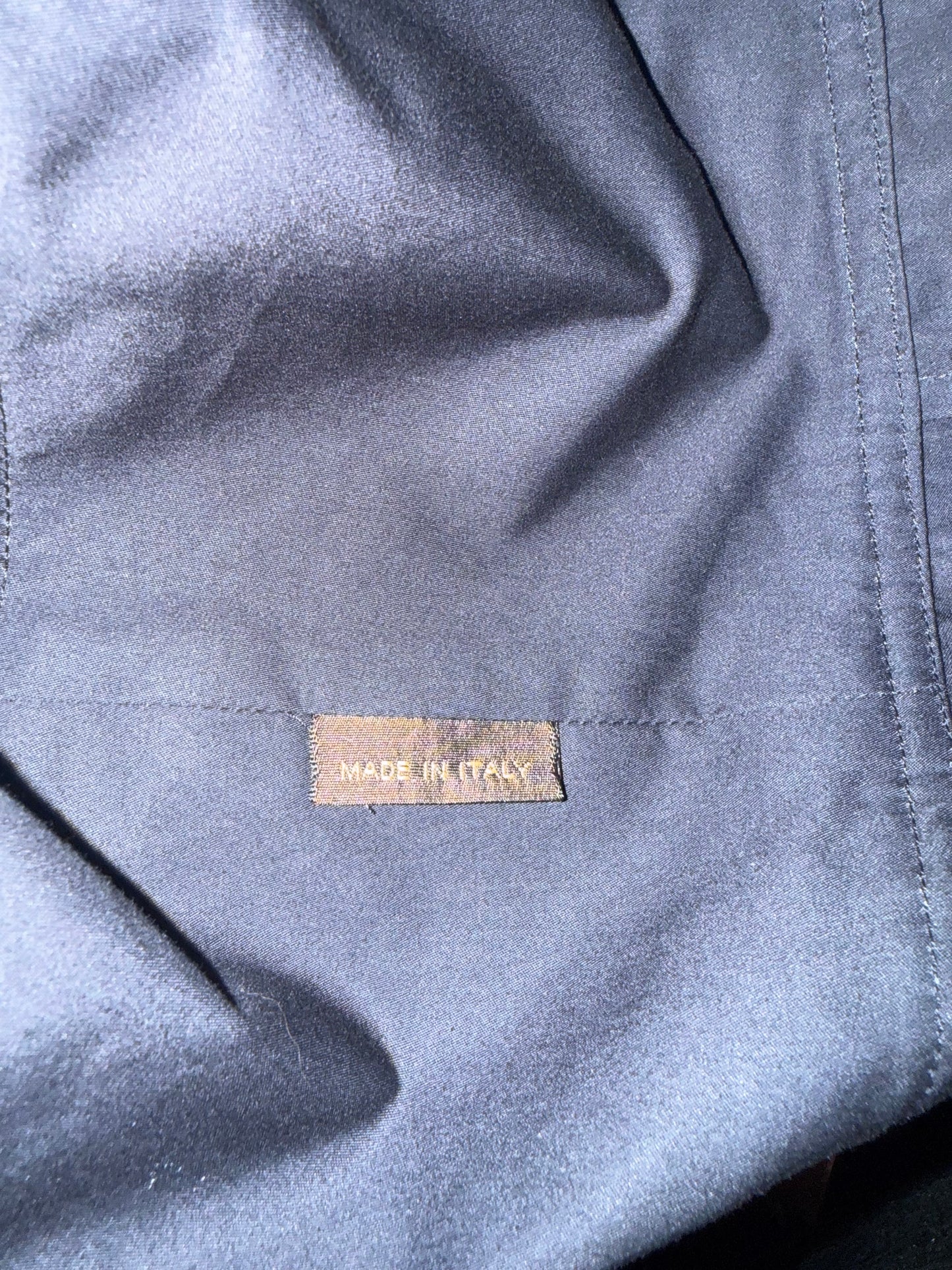 Louis Vuitton Multi-Pocket Utility Vest â€“ Navy, Ribbed Collar, Zip Closure Size 56