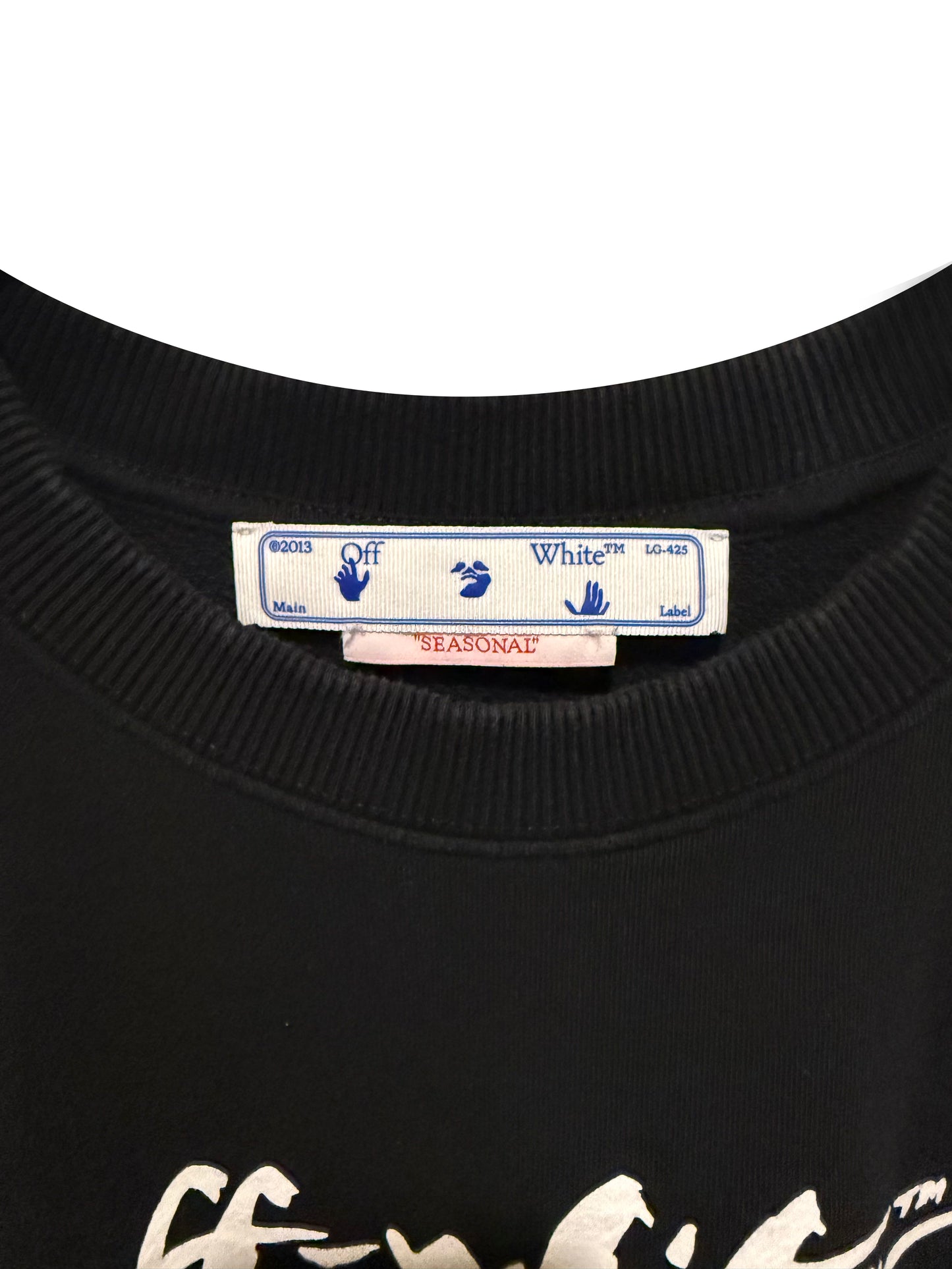 Off-White Handwritten Script Logo T-Shirt Black